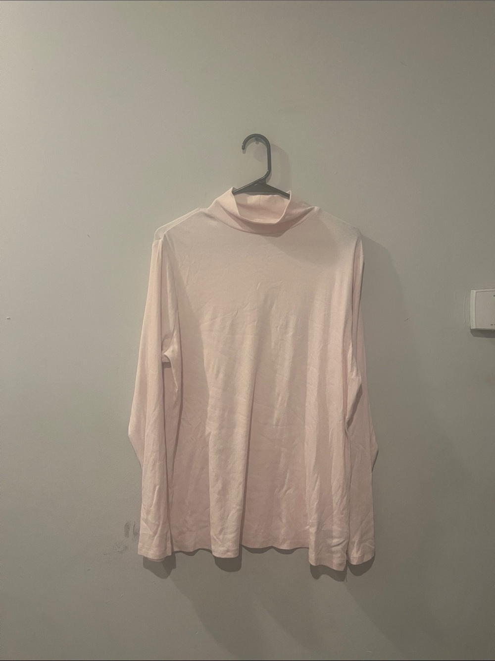 a new day Light Pink Long Sleeve Mock Neck Tee